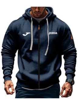 Spring Autumn and Outdoor Fashion Men's Clothing JOMA man Hooded Sweatshirt with Zipper Jacket European Style Loose Fit Suitable