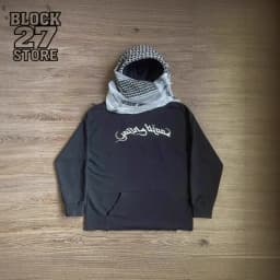 Harajuku Streetwear Hooded Sweatshirt Men Bandana Design Fashion Retro Hoodie Unisex Loose Fit Autumn Winter Trendy Style New