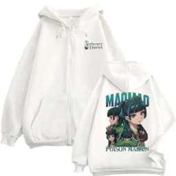 Anime The Apothecary Diaries Maomao Zipper Hoodie Men Women Casual Oversized Zipper Sweatshirt Man Fashion Vintage Zip Up Jacket