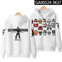 Masked Rider 3D Printing Kids/Men/Women Autumn Winter Japanese Anime Hoodies Sweatshirt Long Sleeve Zipper Jacket Coat
