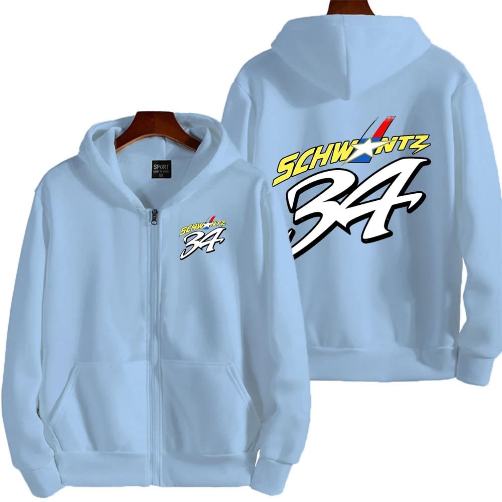 34 Kevin Schwantz GP Legend Retro Men Zipper Hoodie GS Adventure Riding Sport Women Sweatshirt Motorcycle Rider Male Jacket Coat