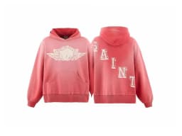 26SS New SAINT Mxxxxxx BABY MICHAEL HOODIE High-Street Oversized Cotton Hooded Sweater Printed Washed Hoodies For Men