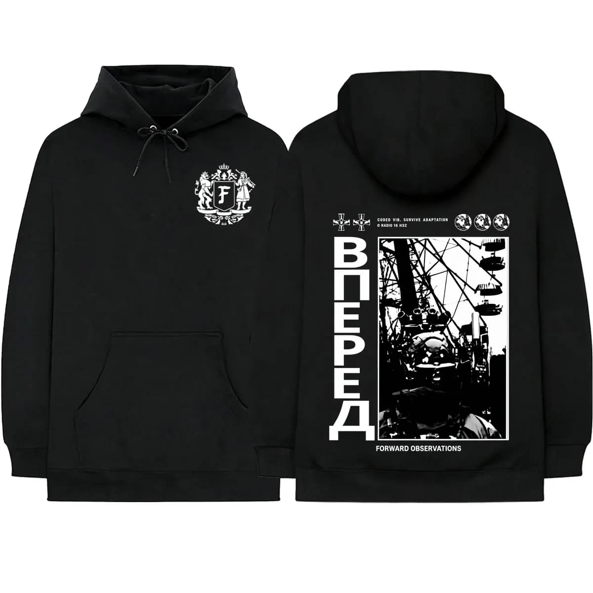 Forward Observations Group Skeleton Hoodies Men's Women Clothing Fashion Gothic Long Sleeve Pullovers Sweatshirts Streetwear