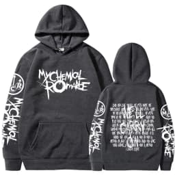 My Chemical Romance Double Sided Graphic Hoodies Streetwear Black Parade Punk Emo Rock Pullover Men's Women Hooded Sweatshirts