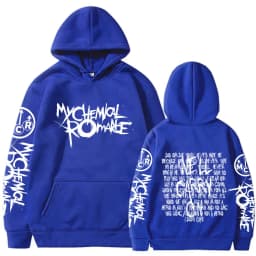 My Chemical Romance Double Sided Graphic Hoodies Streetwear Black Parade Punk Emo Rock Pullover Men's Women Hooded Sweatshirts