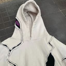 2026 New American High Street Punk Gothic Line Splicing Hoodie for Men Y2K Oversized Loose Hooded Sweatshirt Japan Streetwear