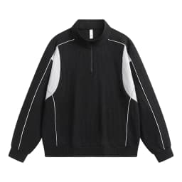 Spring and Autumn fashion solid color sports fitness running breathable pullover sweatshirt men's casual loose high quality top