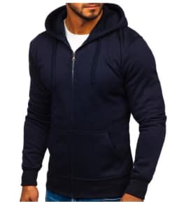 New Men's Solid Hoodies Jacket Outdoor Casual Sport Hooded Drawstring Zip Coats Sweatshirts Men Simple Cardigan Tops Tracksuits