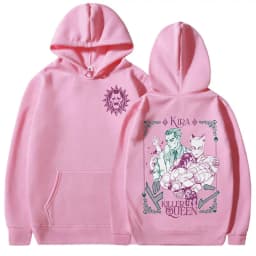 Anime JoJo Bizarre Adventure Hoodies Kira Yoshikage Killer Queen Sweatshirts Men Women Clothing Fashion Casual Comfort Pullovers