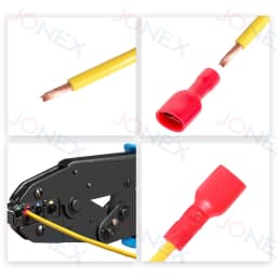 50PCS 6.3mm Spade Crimp Terminals Electrical Wire Connectors Faston Insulated Female For Quick Connection Cables Splice Plugs