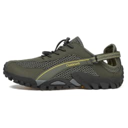 Men's Solid Color Creek Tracing Water Shoes Outdoor Beach Swimming Mountaineering Shoes Breathable Quick-Dry Aqua Shoes