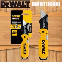 DEWALT DWHT10990 Utility Knife Atomic Compact Flip Folding Slide & Click Compact Series DIY Practical Art Knife