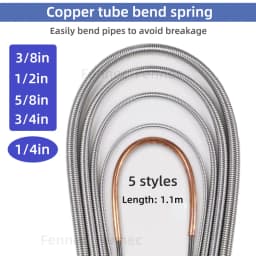 Internal Copper Pipe Bending Spring for Air Condition Steel Manual Pipeline Spring Tube Bending Tool 2/3/4/5/6 Points 6-19mm