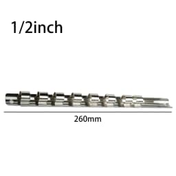 1Pcs Socket Rack Holder 1/4" 3/8" 1/2" With 8 Clips On Rail Tool Organizer Storage Socket Storage Rack For Storing Loose Socket