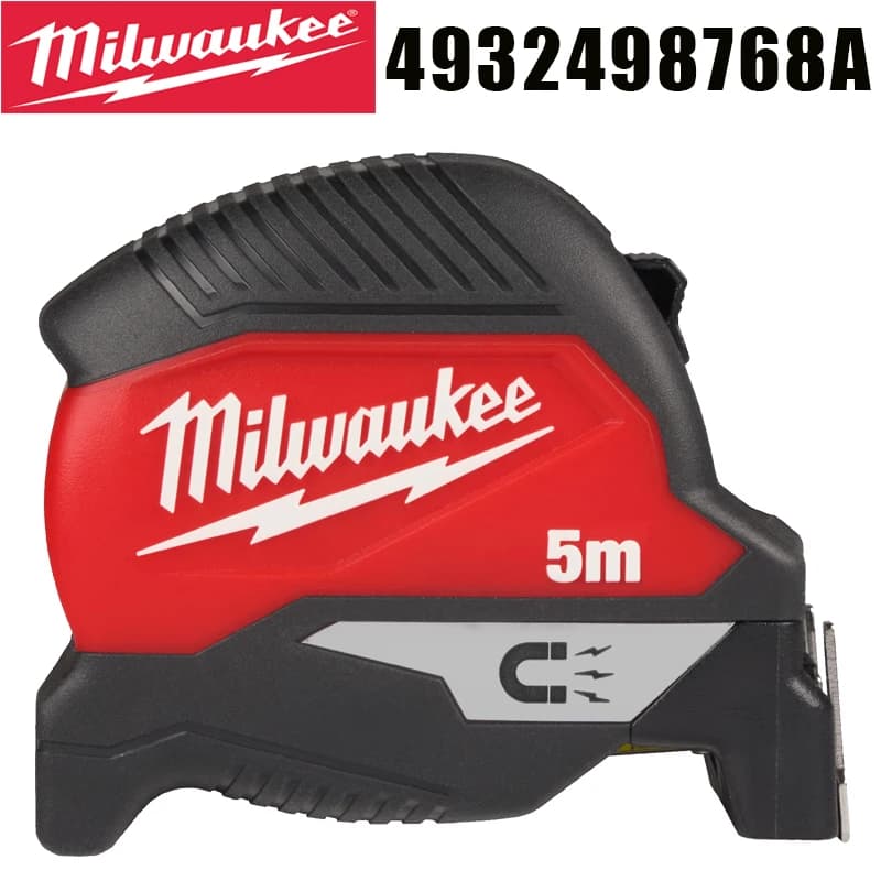 Milwaukee 4932498768A Compact Magnetic Tape Measure 5m Measuring Tool