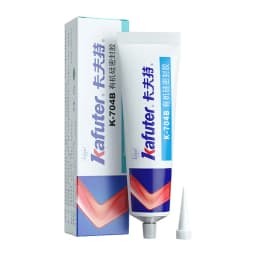 Kafuter 45g Silicone Industrial Glue K-704 705 704B RTV Silicone Rubber Black and White Transparent Glue Insulation Glue Tools