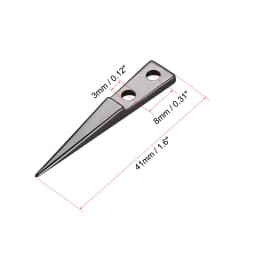 1/2/4Pair White/Black Straight Pointed Ceramic Tips Replaceable Heat Resistance Non-Conductive Heads for Ceramic Tweezers