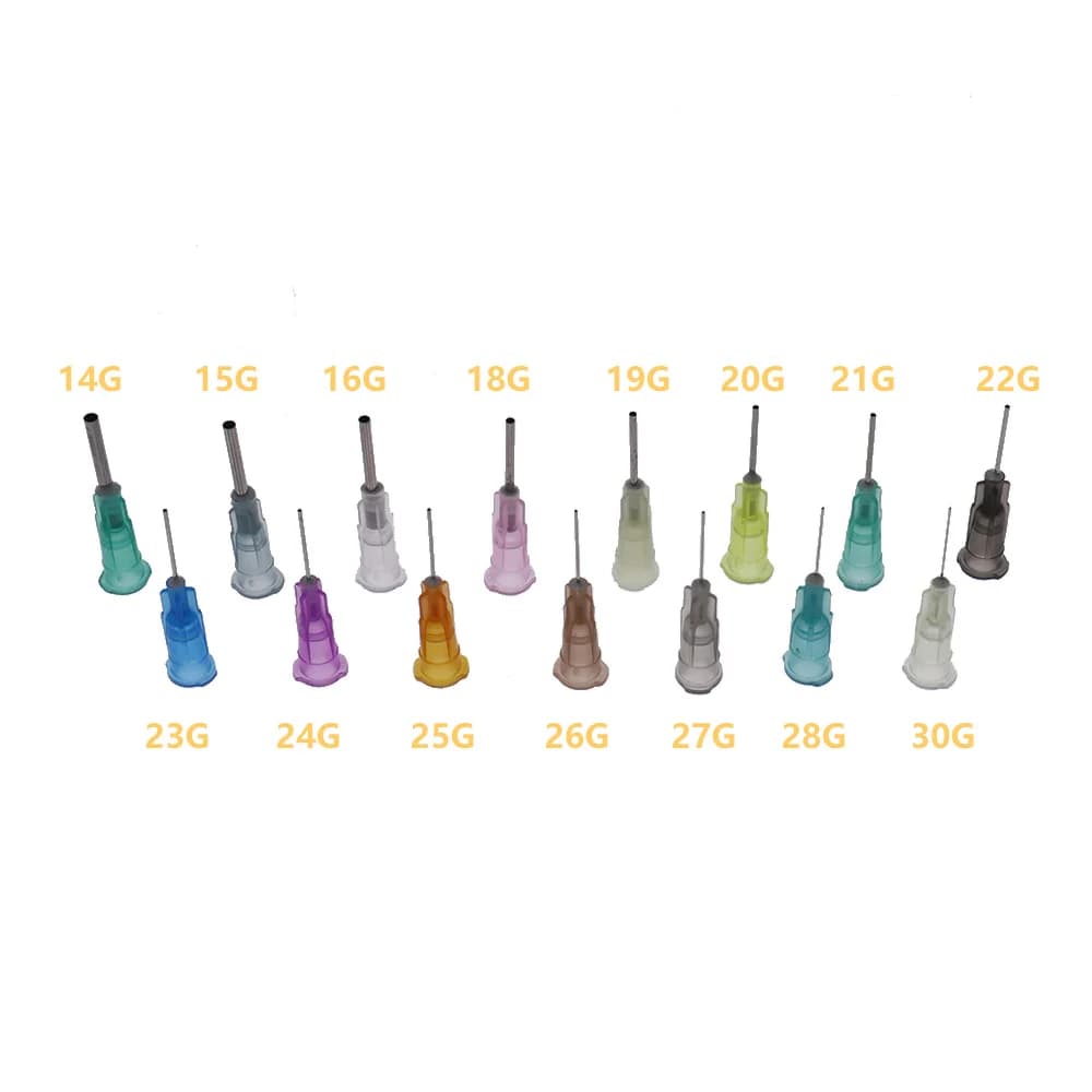Straight Precision Liquid Syringe Dispenser Needles Stainless Steel Tube Blunt Needle 50pcs/Bag 14g 15g 16g 18g 19g 20g 21g 30g