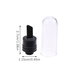 Single Hot Knife Ceramic Heat Tip Coil With Cover Cap 11.5mm Black Silver Cut Wax Accessory Tool