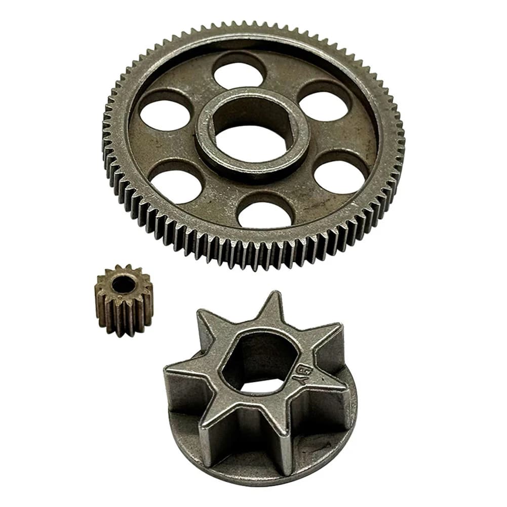 3Pcs Electric Chain Saw Gear Set For Rechargeable Logging Saw Small Lithium-ion Battery Powered Electric Chain Saw Accessories