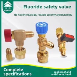 Hosen Charging Valve with Safety Release,Universal for R410A/R134a Refrigerant,Low-Pressure Stop Valve Car AC System,Accessories