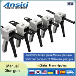 Manual Glue Gun Dispensing Gun AB Epoxy Sealant Glue Gun 1:1 2:1 10:1 Applicator Glue Adhesive Squeeze Mixed Manual Caulking Gun