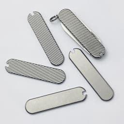 1Pair Titanium Alloy Chip Modified TC4 Handle Patch For DIY Knife Handle Material Making For 58 mm Swiss Knife