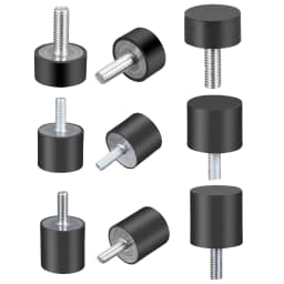 2Pcs M4 M6 M8 Rubber Shock Mounts Metal Anti Vibration Bobbin Isolator Damper Type VE Rubber Vibration Isolator for Water Pumps