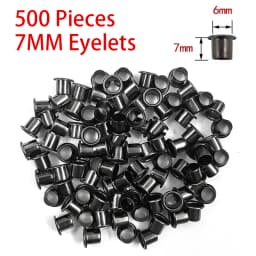 500 Pieces Eyelets for DIY Kydex Sheath Making 7mm Rivet Hand Tool Parts 6x6mm 7x6mm