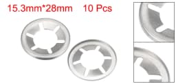 Uxcell 10pcs M3/4/6/7/8/10/14/16 Internal Tooth Washer 304Stainless Steel Locking Speed Clip Hardware Anti-corrosion
