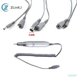 DC/5PIN/3PIN Electric Nail Drill Handpiece Cord Power Cable For Electric Nail Drill Gray Handle Rope Strong Machine Accessory