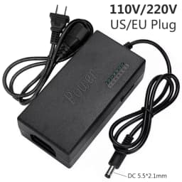 DC 12V/15V/16V/18V/19V/20V/24V 5A 7 Speed Adjustable Universal Power Adapter Charger For Power Tool US/EU Plug