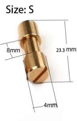 10pieces Brass/stainless Steel Bolts Fastener Screws for DIY Knife Handle Material Screws Lock Knife Shaft Fastener Rivets