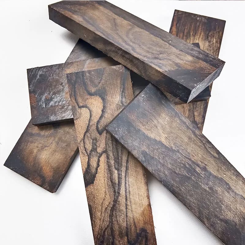 2pieces Ciricote Wood for DIY Knife Handle Scales Blanks Making Material / DIY Handicraft Materials 120x40x10mm