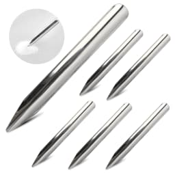 6 Inch Lab Spatula Stainless Steel Lab Scoop Spatula with Rounded Pointed Ends Laboratory Curved Metal Bead Scoop for Scooping T