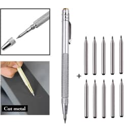 Scriber Pen Replacement Carbide Tip Carbide Tip Scriber Engraving Pen Marking Tip For Glass Ceramic Metal Marking Hand Tools