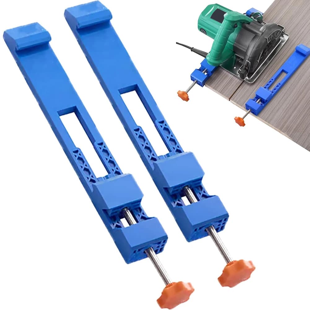 1/2pc Adjustable Cutting Machine Base Guide Circular Saw Milling Positioning Clamps Two-way Reverse Buckle For 5-6in Dust Cutter