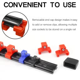 1/4' 3/8' 1/2' Wrench Holders Traight Plastic Universal Socket Organizer Rail Bracket Repair Tools Socket Wall Wrench Home Tools