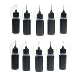10ml Squeeze Empty Black PE Dropper Bottles With Needle Caps Plastic Bottle Liquid Vial Plastic Container DIY
