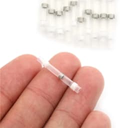 100pcs SST-S11 AWG26-24 Seal Heat Shrink Butt Wire Connectors Terminals 0.25-0.34mm White Solder Sleeve Waterproof