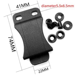 Universal KYDEX EDC Belt Clips Hunting Camping Outdoor Knife Holster Loops Utility Magazine Pouch Clips