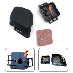Air Filter Housing And Cover For Stihl FC55 FS38 FS45 FS46 FS55 FS55R HL45 KM55 Black Housing Air Filter Garden Power Tool