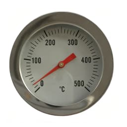 BBQ Thermometer Stainless Steel Oven Thermometer Bimetallic Thermometer 0-500°C 52mm Large Grills Thermometer Measuring Tools
