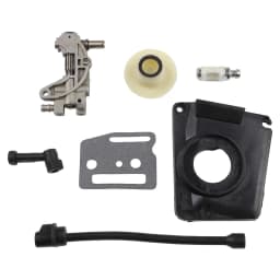 Oil Drive Pump Kit For CHINESE CHAINSAW 4500 5800 45CC 52CC 58CC Pump Cover Worm Gear Oil Pump Cover Oil Filter Oil Pipe