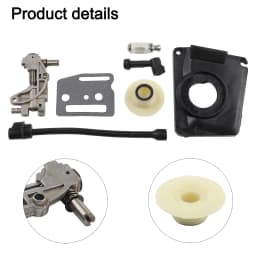 Oil Drive Pump Kit For CHINESE CHAINSAW 4500 5800 45CC 52CC 58CC Pump Cover Worm Gear Oil Pump Cover Oil Filter Oil Pipe