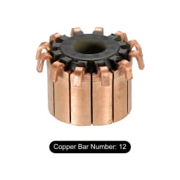 1Pcs Electric Motor Commutator 5x11.3 x12.6mm 7P 3.17x10.5x12.5/4x10.4x12mm 8P 7.96/8x19.2x16mm 12P Teeth Copper for Power Tools