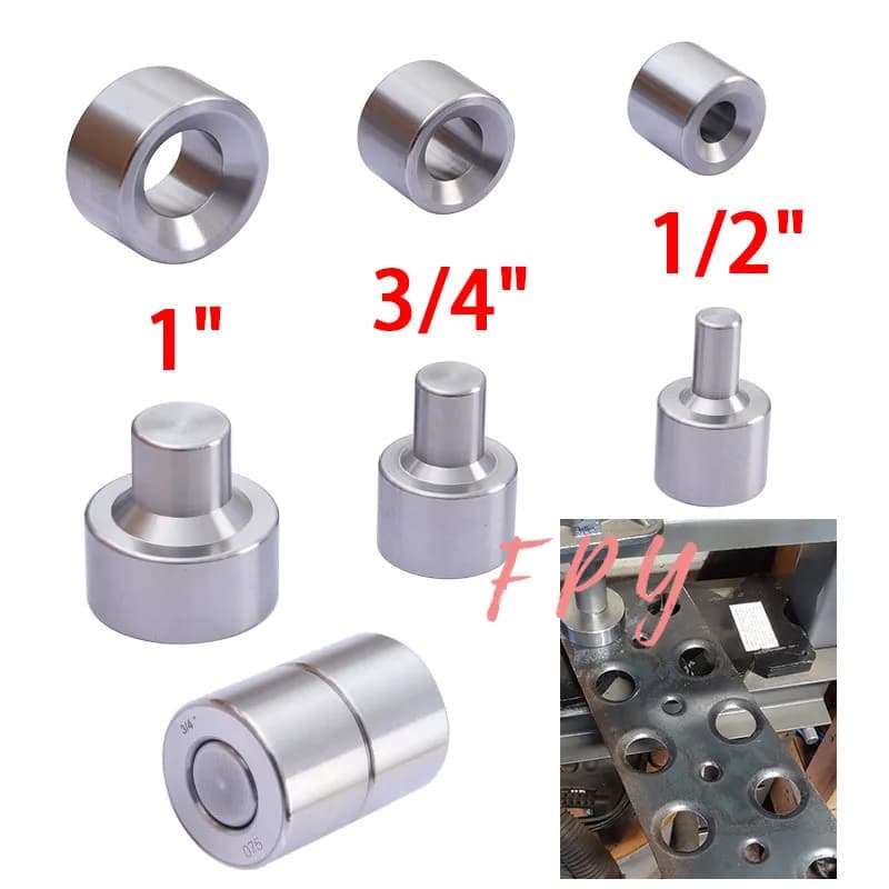 3 Piece Dimple Die Set 1/2" 3/4'" 1"