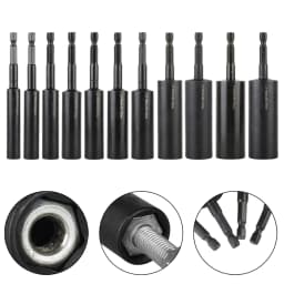 110mm Deepen Socket Wrenches Hexagon Nut Driver Drill Bit H8-H14 Sleeve Adapter Auto Repair Workshop Work Construction
