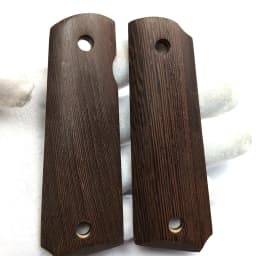 1pair 1911 Grips Natural Wenge Wooden Textured Handle Grips Patch Custom Grips CNC Non-slip Handle Patches Handle Grips