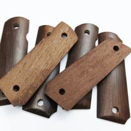 1pair 1911 Grips Natural Wenge Wooden Textured Handle Grips Patch Custom Grips CNC Non-slip Handle Patches Handle Grips